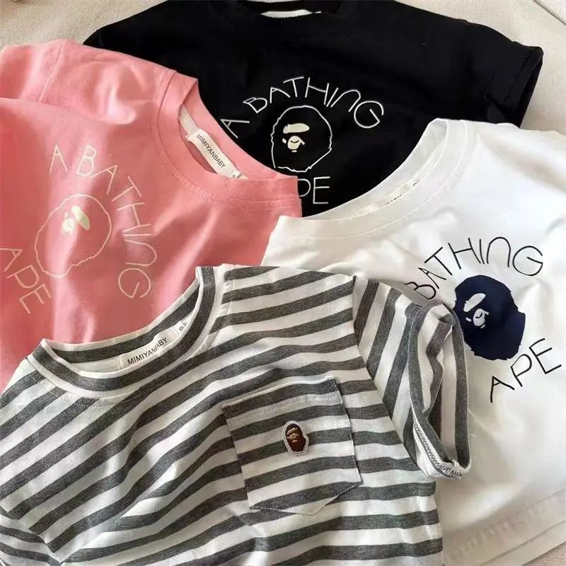 Kids Korean Style T-Shirt 2025 Summer Pure Cotton — feature 9