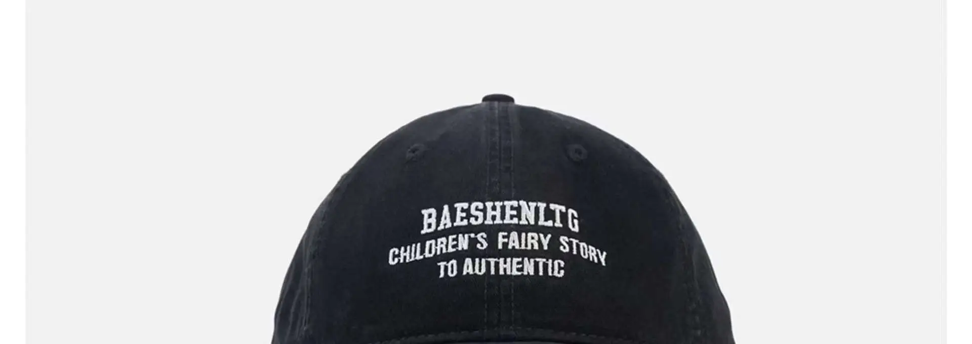 Black Rivet Cap with Widened Brim for Men — feature 5