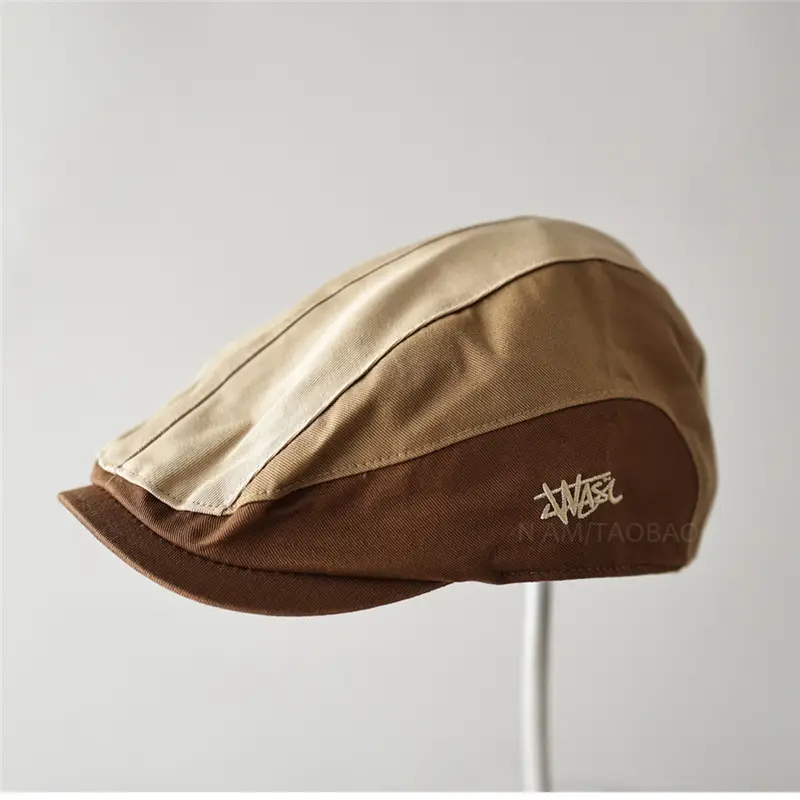 New Japanese Style Retro Patchwork Forward Cap Unisex - Image 5