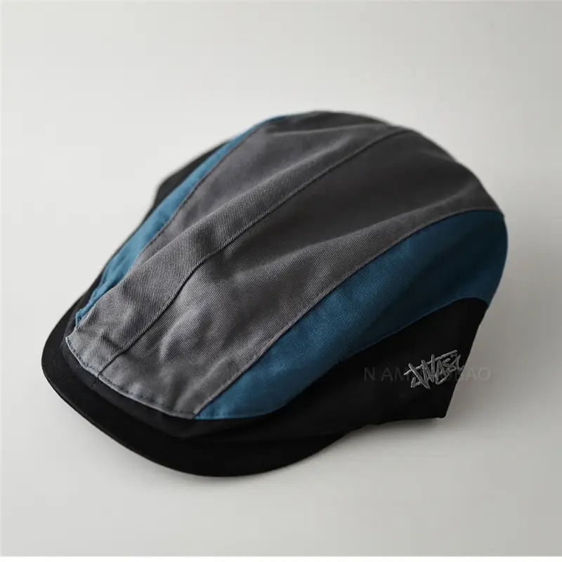 New Japanese Style Retro Patchwork Forward Cap Unisex - Image 6