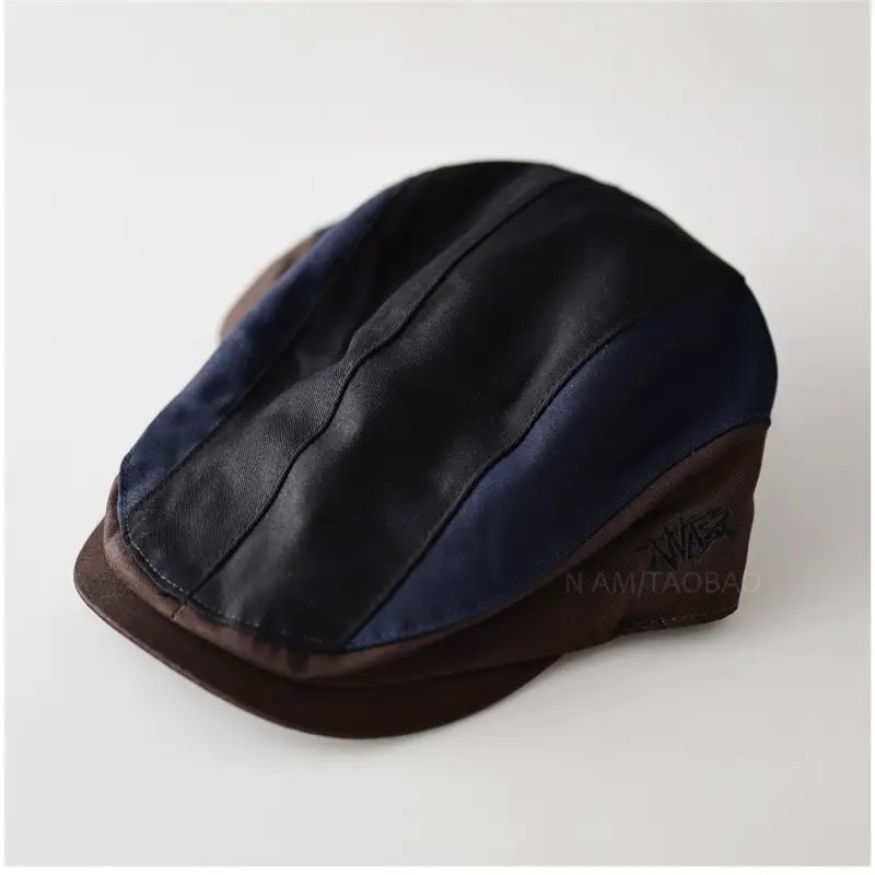 New Japanese Style Retro Patchwork Forward Cap Unisex - Image 3