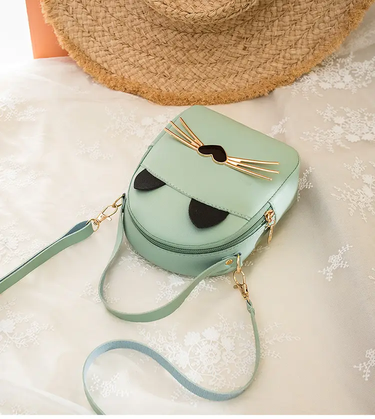 Women's Black Cat Print Crossbody Bag Spring Summer — feature 17