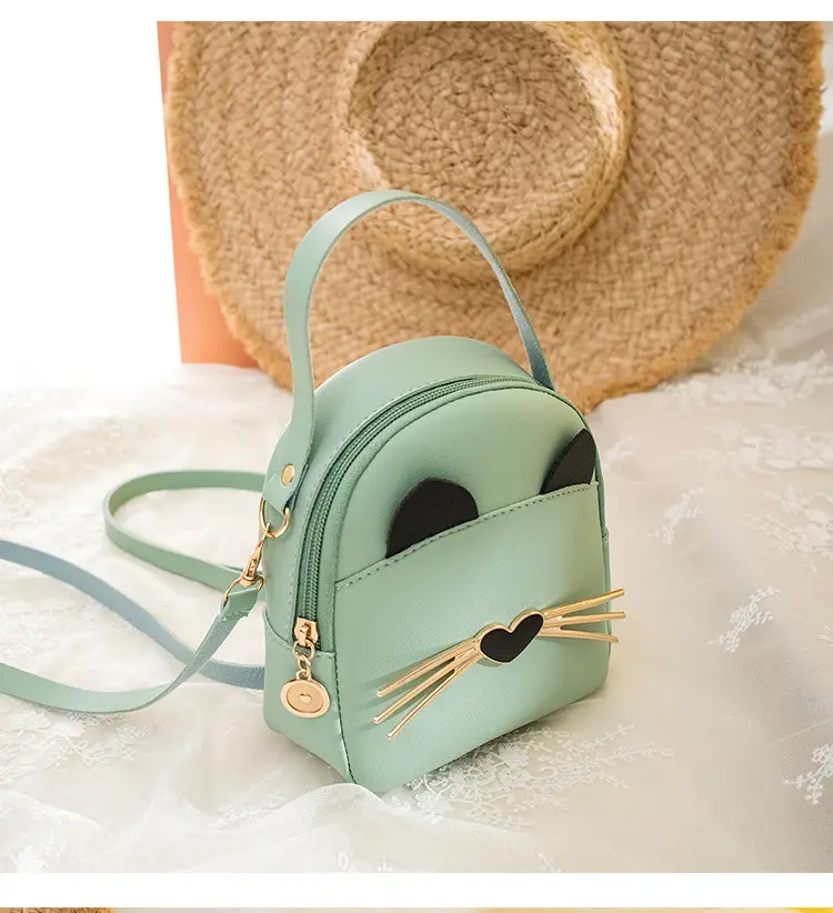 Women's Black Cat Print Crossbody Bag Spring Summer — feature 18