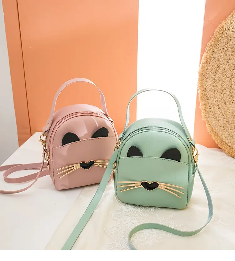 Women's Black Cat Print Crossbody Bag Spring Summer — feature 22