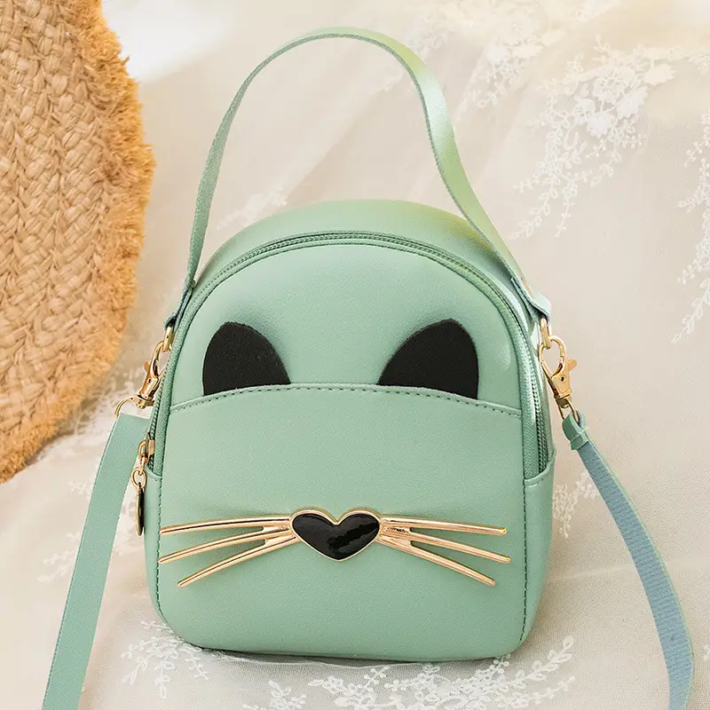 Women's Black Cat Print Crossbody Bag Spring Summer - Image 5