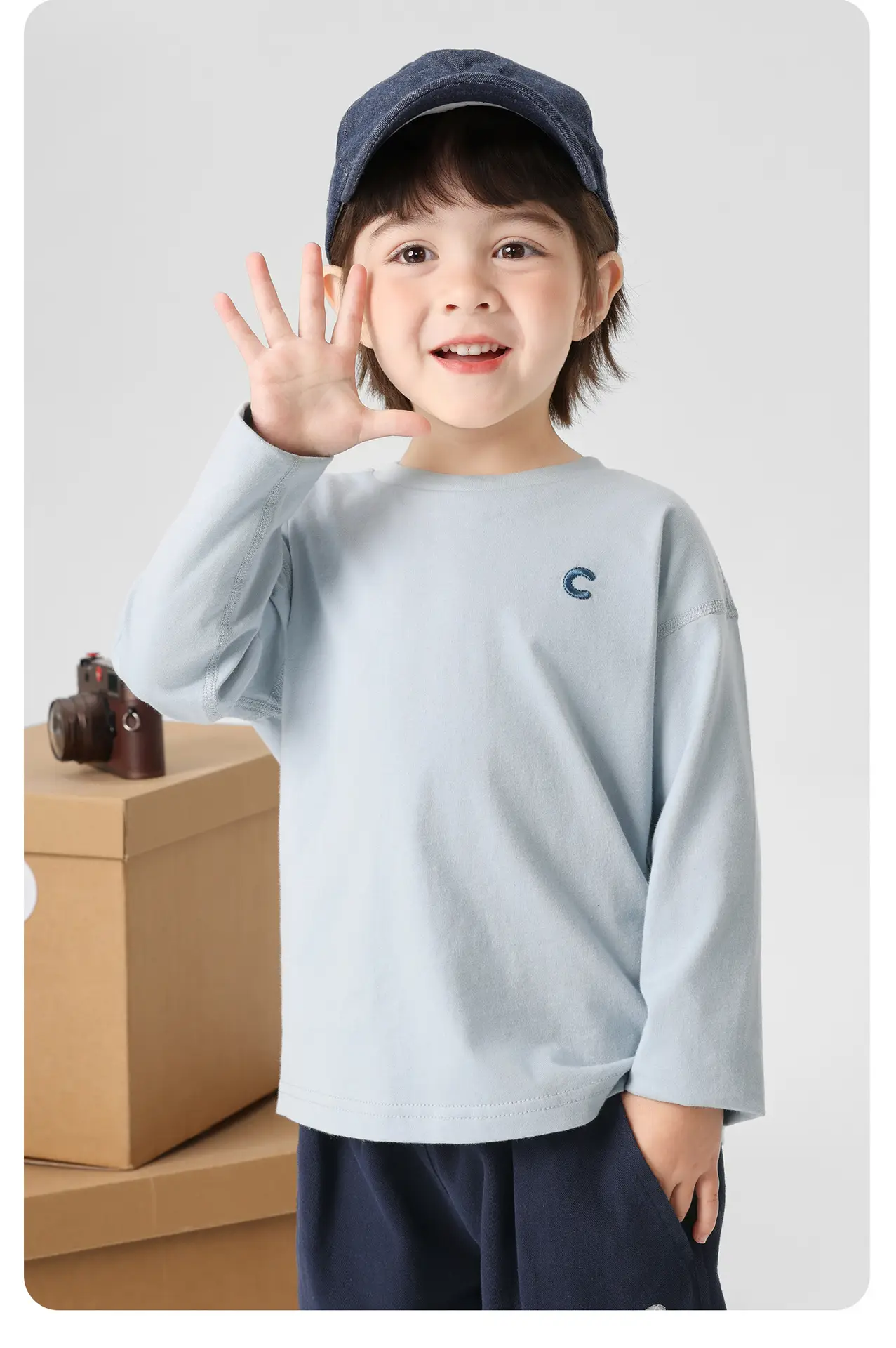 Right European Boys Cotton Long Sleeve T-Shirt Maroon 2026 — feature 14