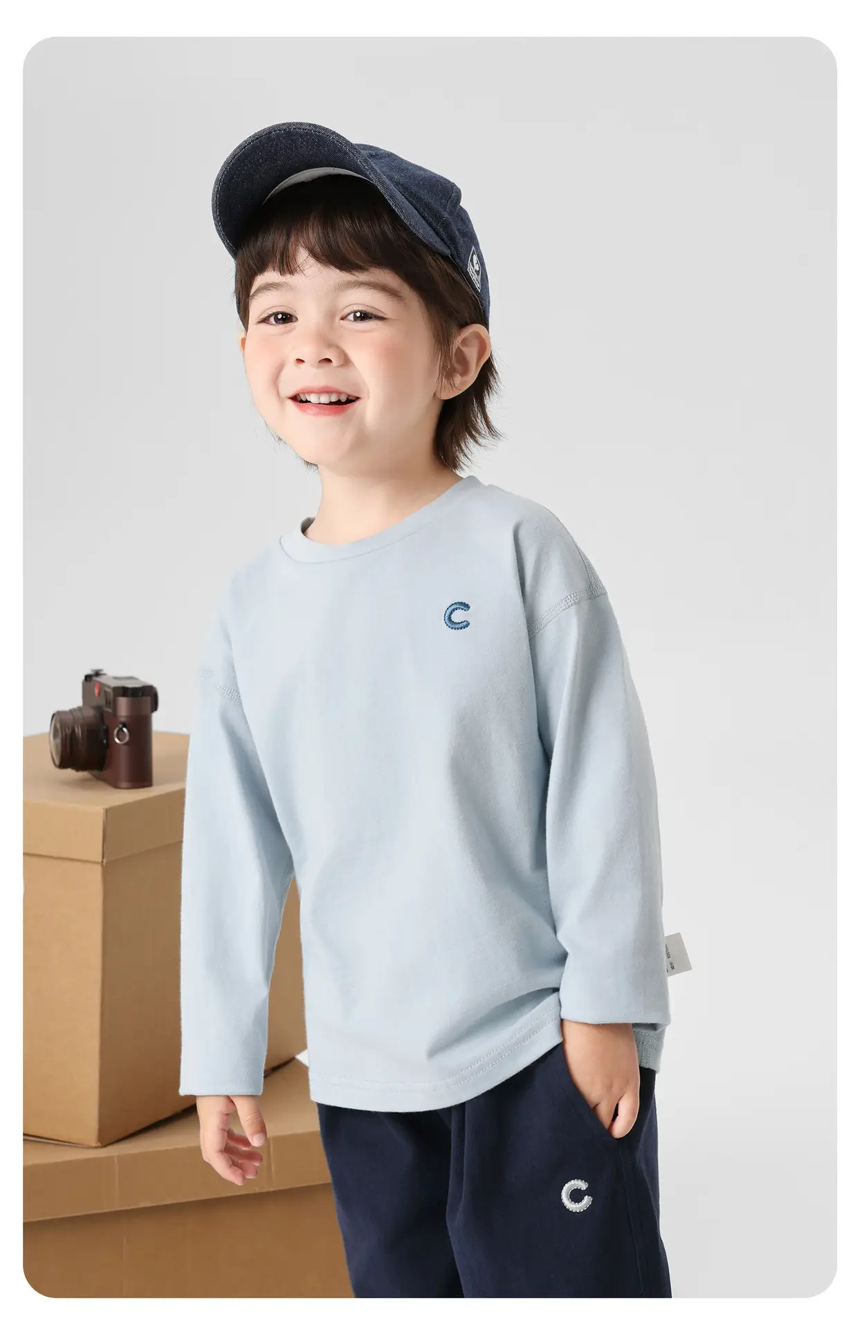 Right European Boys Cotton Long Sleeve T-Shirt Maroon 2026 — feature 16