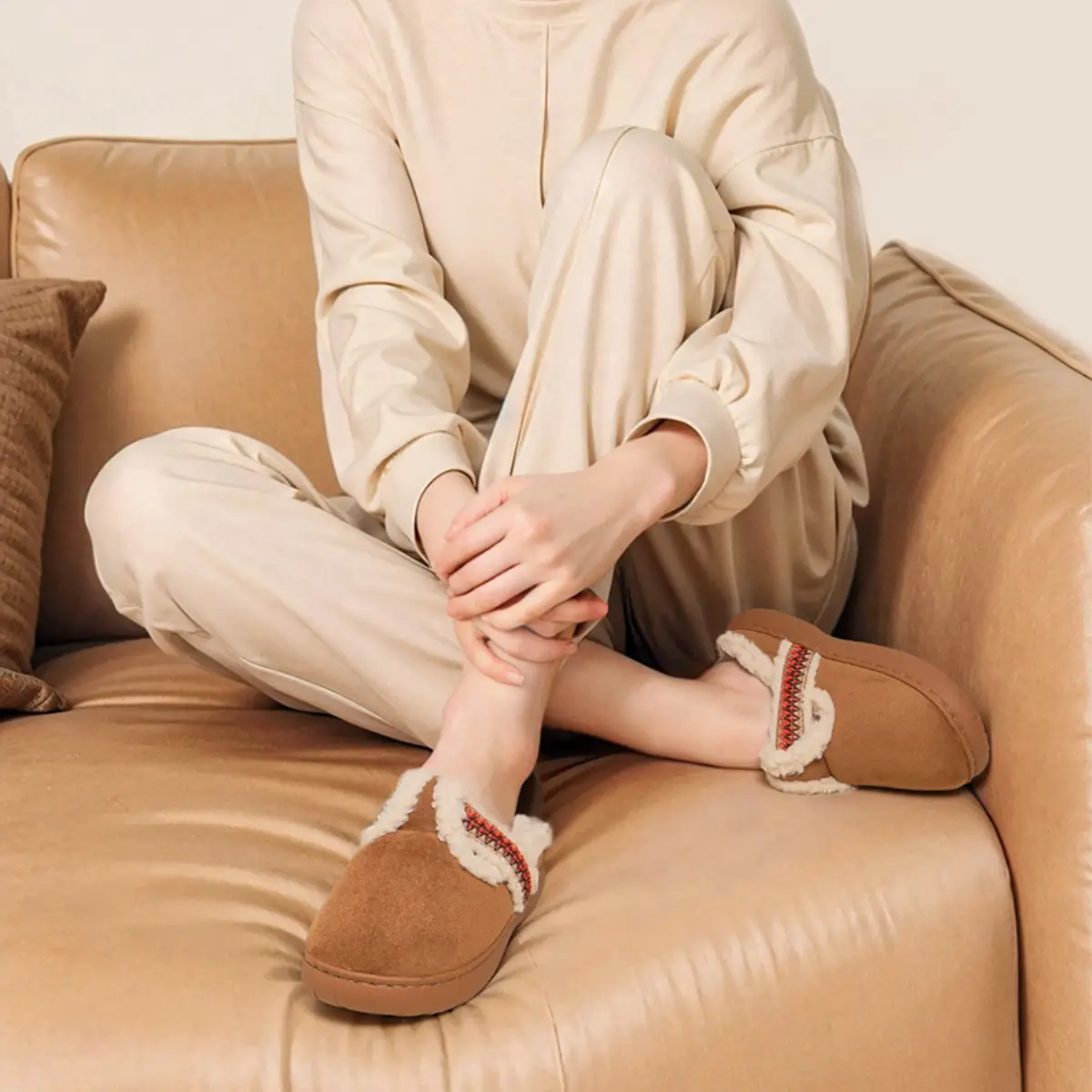 Women Cotton Warm Slippers Winter 2025 - Image 5