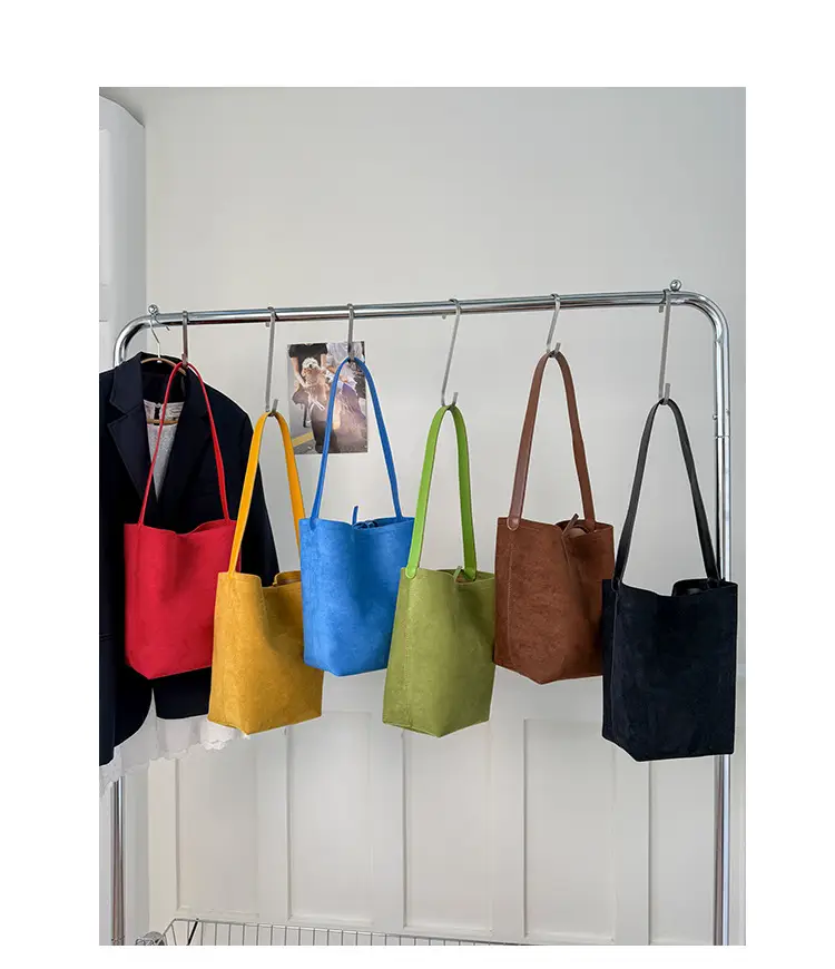 Brown Leather Shoulder Bag Large Capacity 2025 — feature 5
