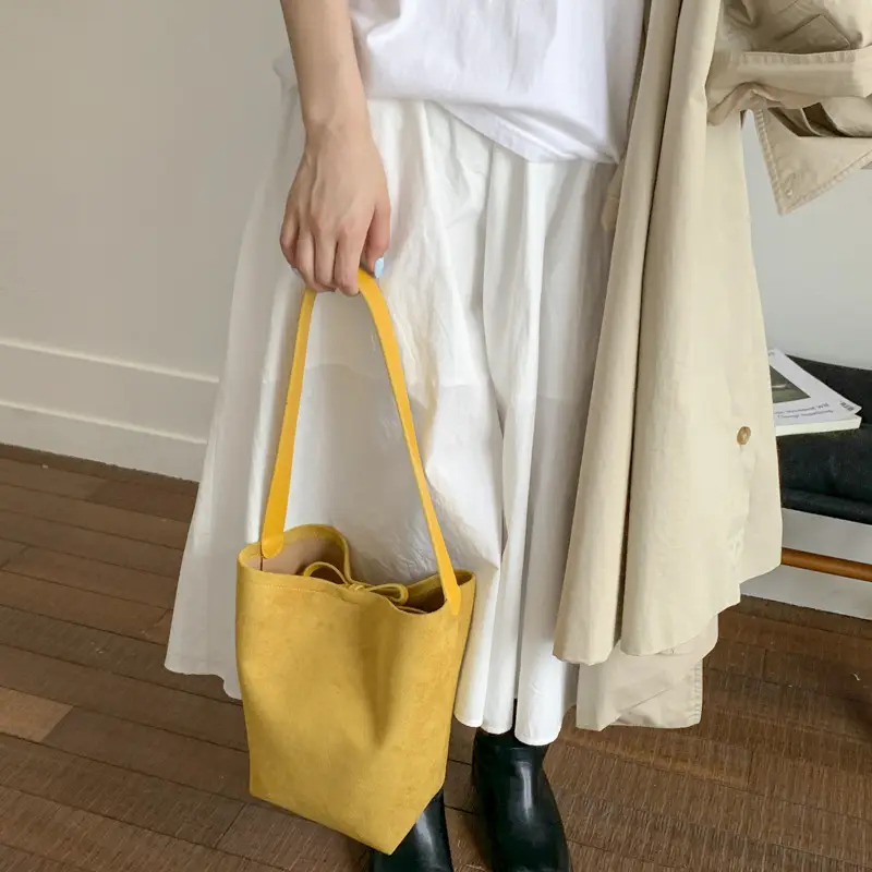 Brown Leather Shoulder Bag Large Capacity 2025 - Image 4