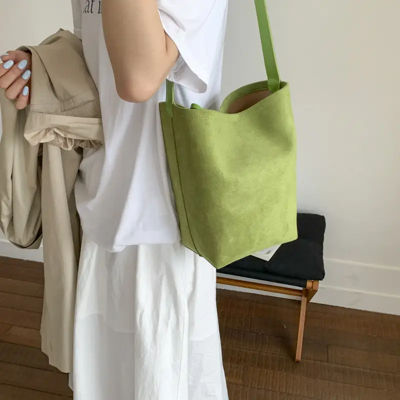 Brown Leather Shoulder Bag Large Capacity 2025 - Image 5