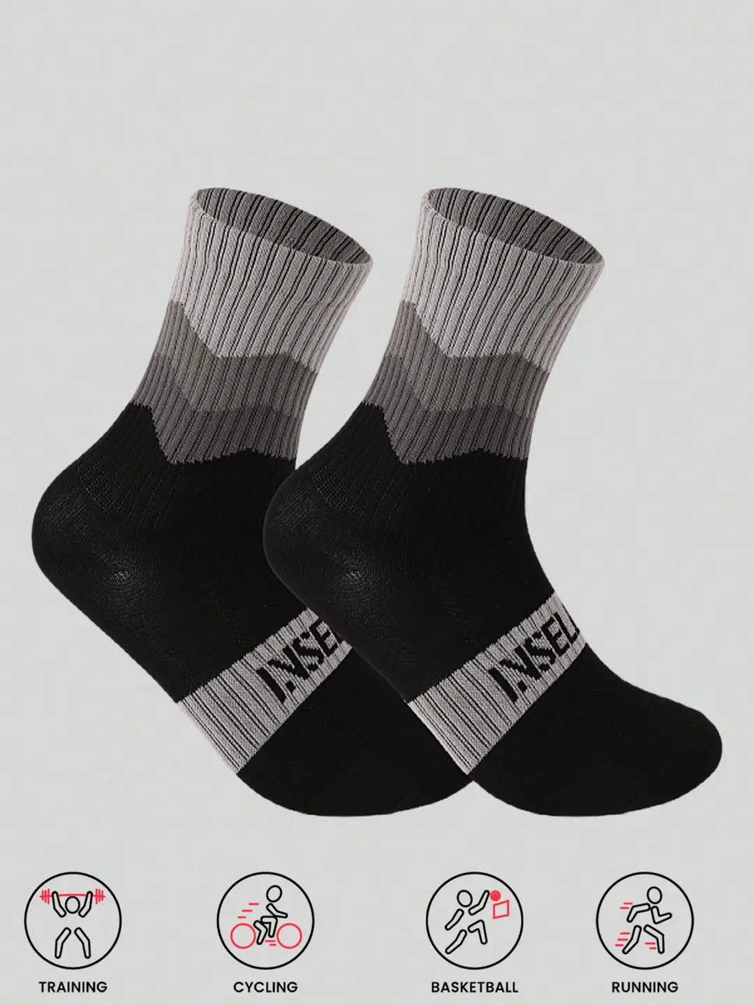 Outdoor Hiking Socks, Mid-Calf Colorful Cotton Socks, Camping Sports Skiing Wading Breathable Quick-Drying Cycling Men's Socks — feature 16