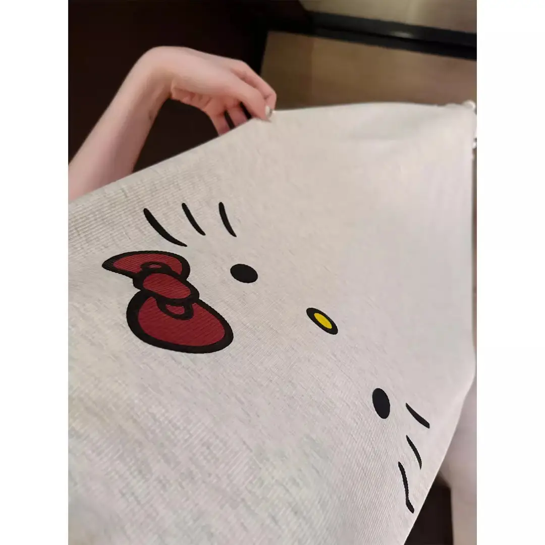 Cartoon Cat Vest Nightgown for Women, Thin, Large Size, Loose Sleeveless Pajamas, Home Wear, Can Be Worn Outside, Lazy Style, Short Style — feature 4