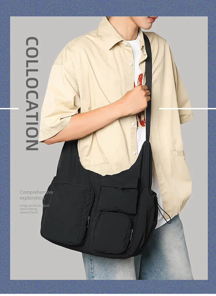 Dual-Purpose Crossbody Bag for Men Women Large Capacity — feature 1