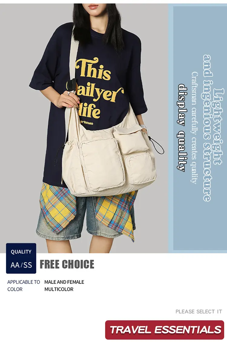 Dual-Purpose Crossbody Bag for Men Women Large Capacity — feature 2