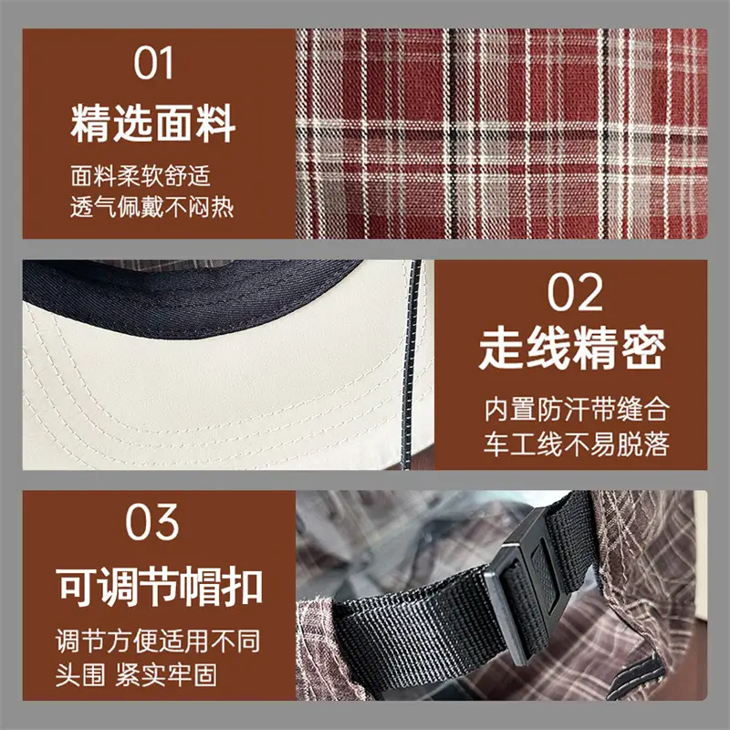 Customized Korean Style Windproof Peaked Cap for Men Women - Image 6