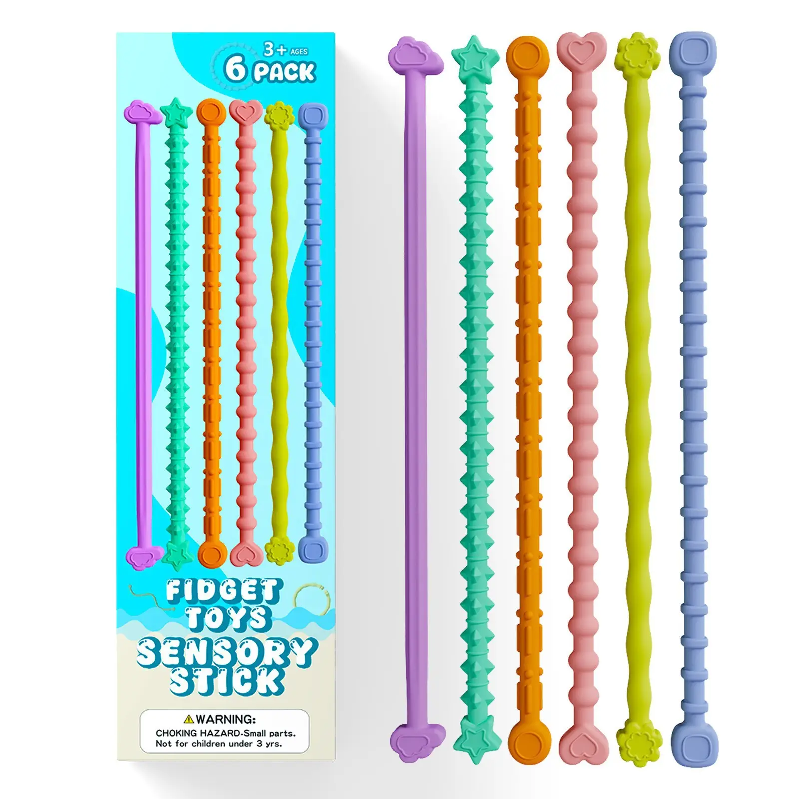 Silicone Fidget Sticks for Kids Stress Relief Creative Toys - Image 2