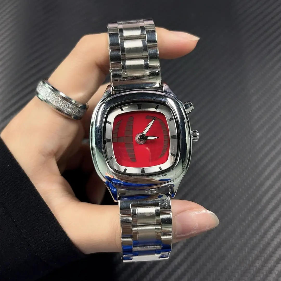 Millennial Retro Fashion Concept Digital Display Sports Men's Watch with Analog and Digital Hands, Niche Ins Trendy Brand Quartz Watch — feature 5