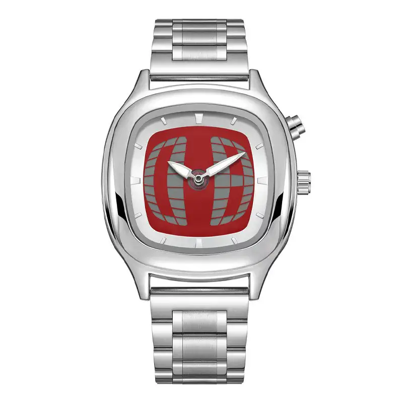 Millennial Retro Fashion Concept Digital Display Sports Men's Watch with Analog and Digital Hands, Niche Ins Trendy Brand Quartz Watch