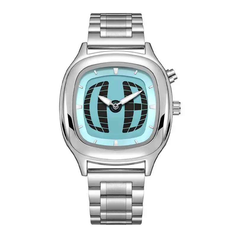 Millennial Retro Fashion Concept Digital Display Sports Men's Watch with Analog and Digital Hands, Niche Ins Trendy Brand Quartz Watch