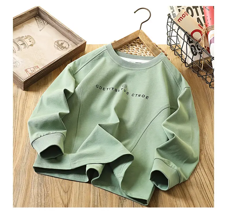 Girls Green Long Sleeve Sweatshirt Spring 2026 — feature 13