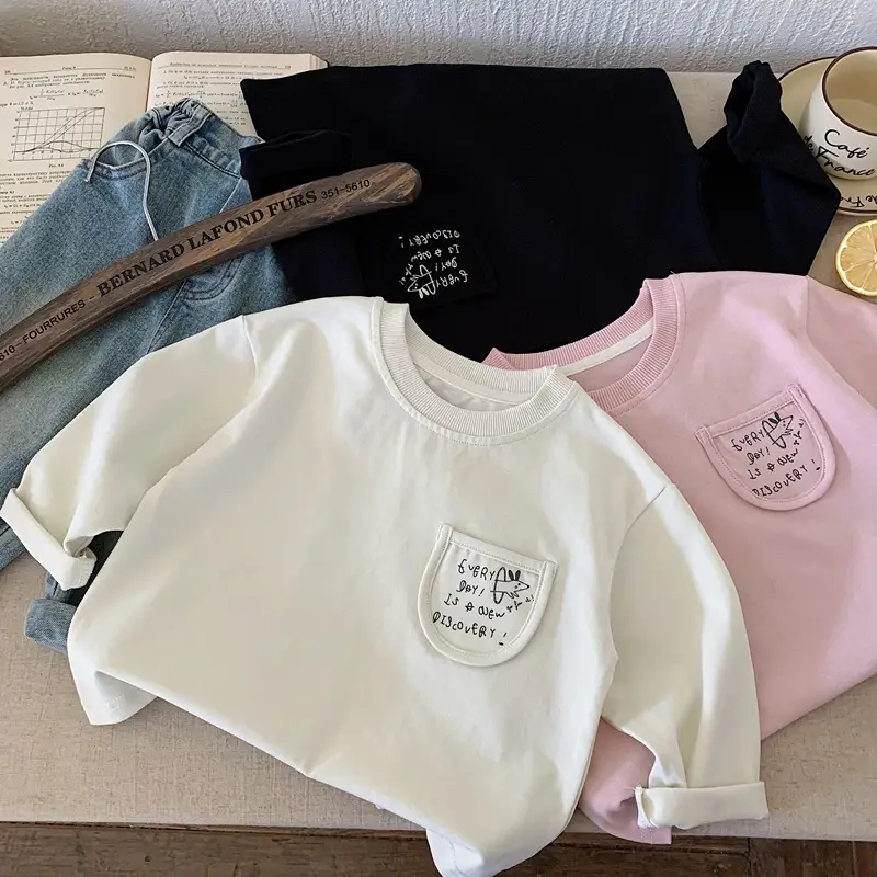 Bora Kids T-Shirt Long Sleeve White 2025 - Image 3