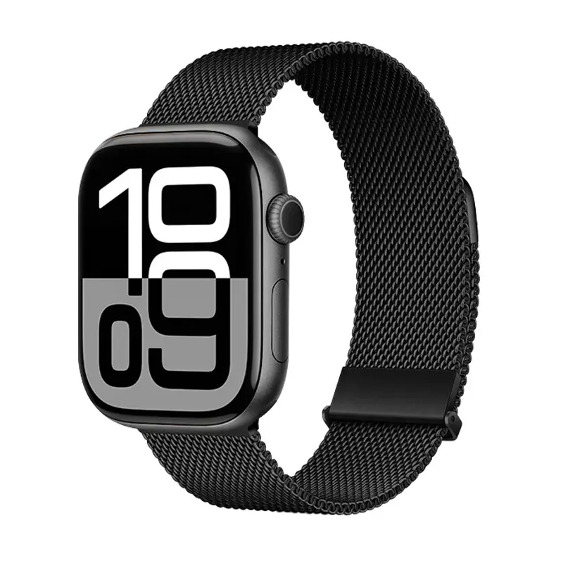 Metal Double Magnetic Milanese Watch Band Suitable for All Series of Apple Watch Iwatchs11 Watch Bands