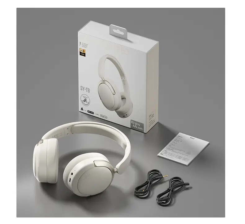 Over-Ear Wireless Bluetooth Headphones Black Noise Reduction — feature 6
