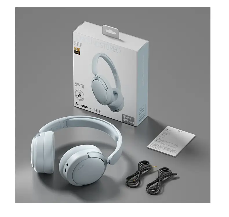 Over-Ear Wireless Bluetooth Headphones Black Noise Reduction — feature 7