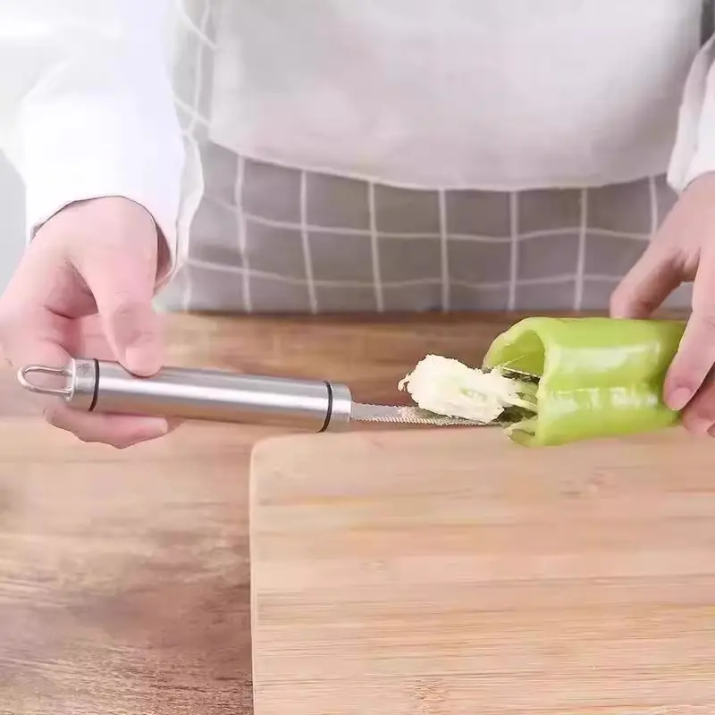 Stainless Steel Pepper Core Remover for Bitter Melon & Green Peppers