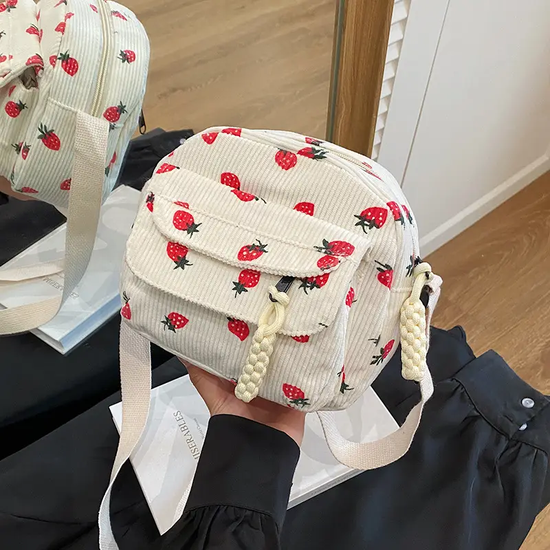 Japanese Style Strawberry Crossbody Bag for Women - Image 6