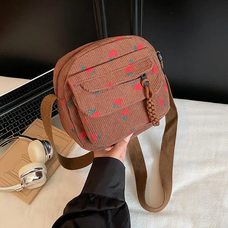 Japanese Style Strawberry Crossbody Bag for Women - Image 7