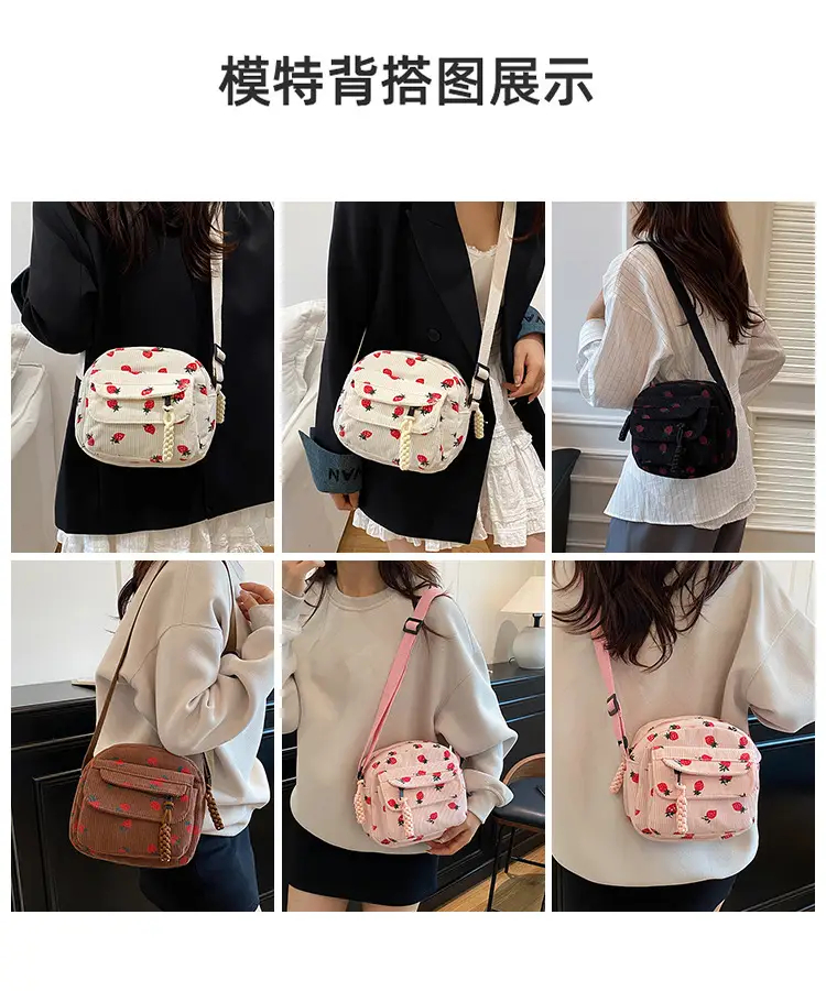 Japanese Style Strawberry Crossbody Bag for Women — feature 7