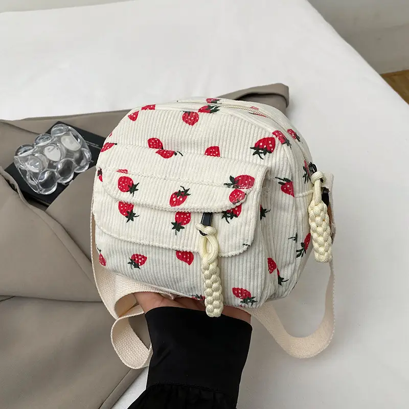 Japanese Style Strawberry Crossbody Bag for Women - Image 2