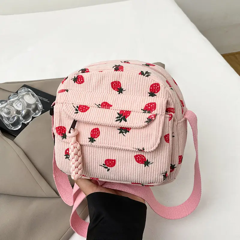 Japanese Style Strawberry Crossbody Bag for Women - Image 3