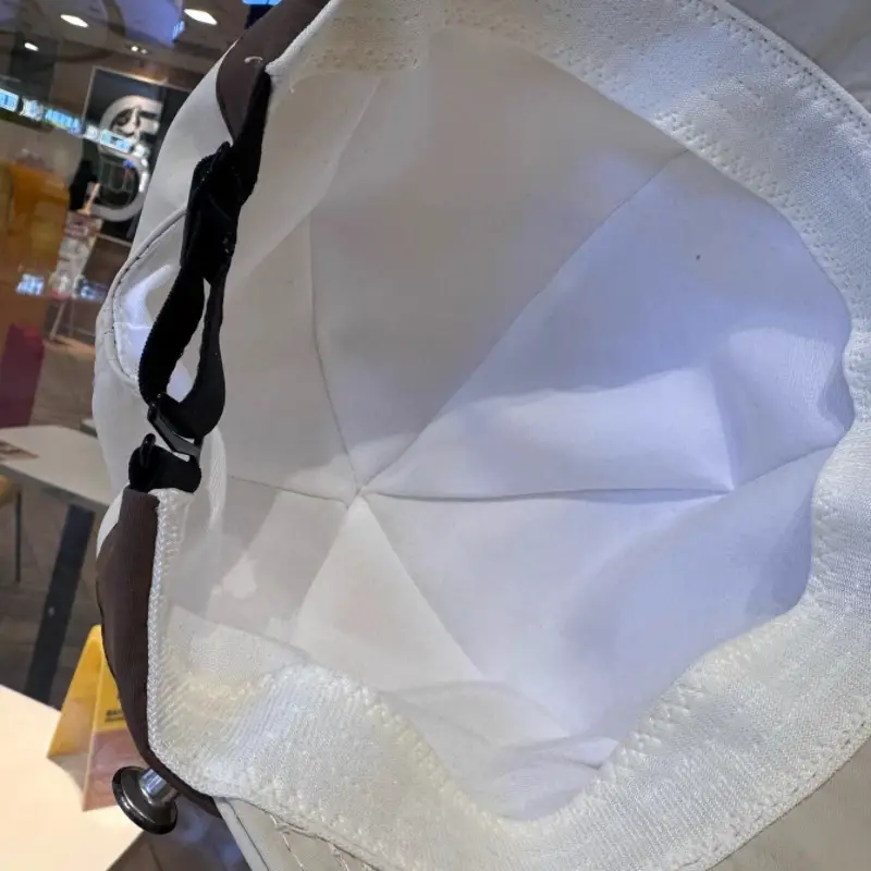 Women's White Duckbill Sun Hat with Face Cover — feature 15
