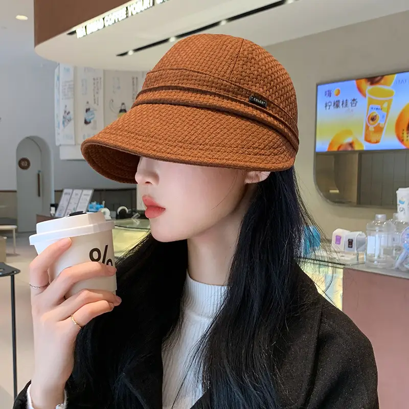 Women's White Duckbill Sun Hat with Face Cover — feature 16