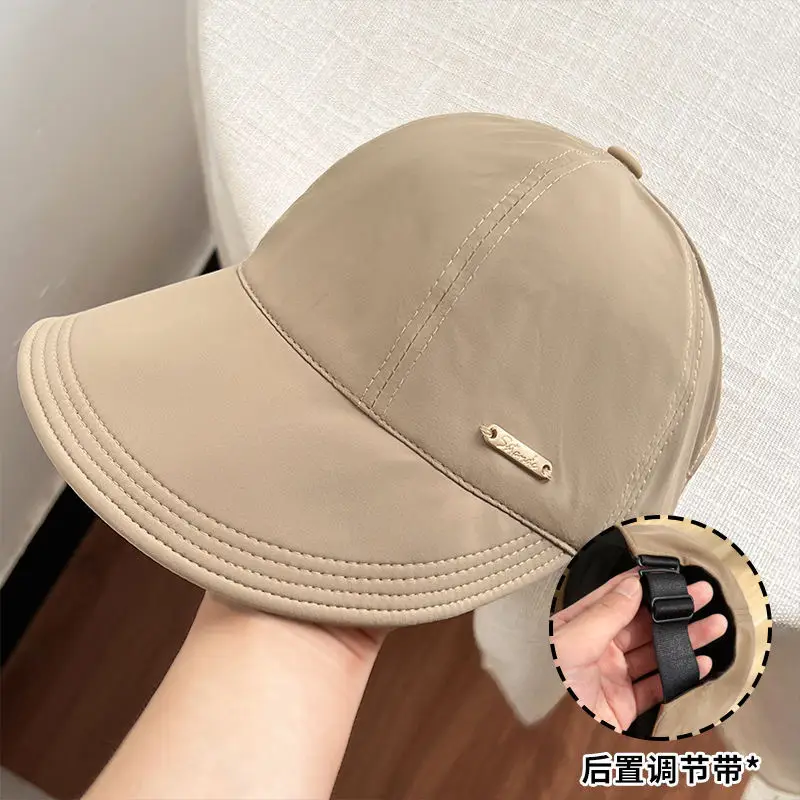 Women's White Duckbill Sun Hat with Face Cover - Image 6
