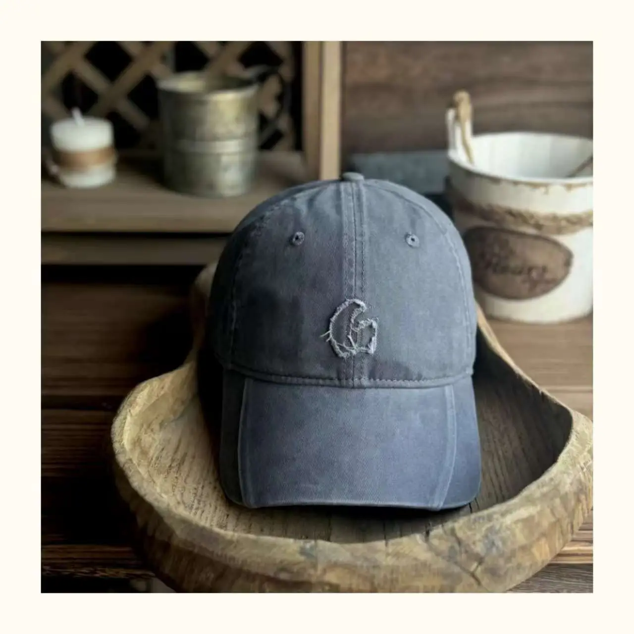 Maroon Japanese Style Baseball Cap for Men — feature 10