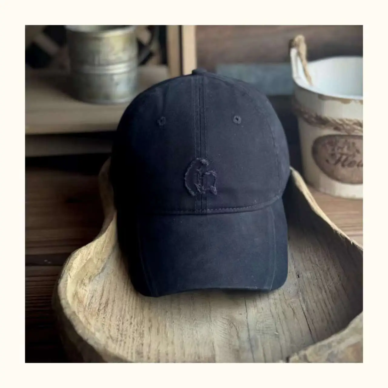Maroon Japanese Style Baseball Cap for Men — feature 4