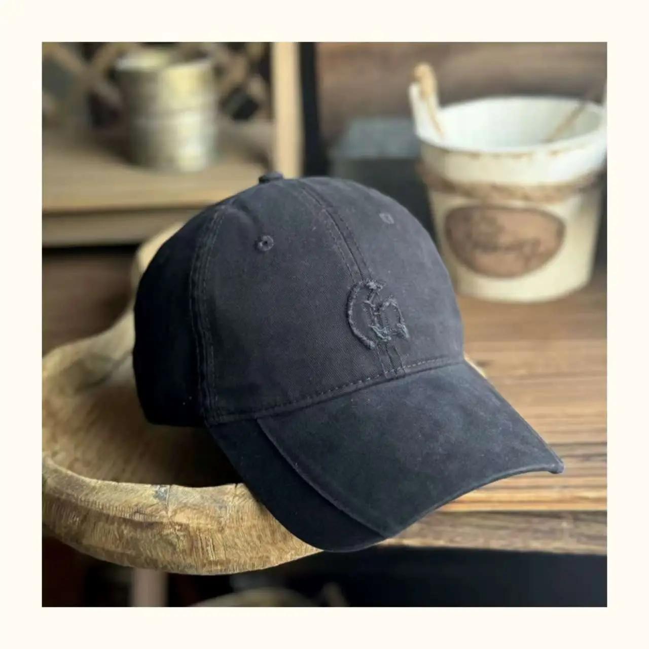 Maroon Japanese Style Baseball Cap for Men — feature 5