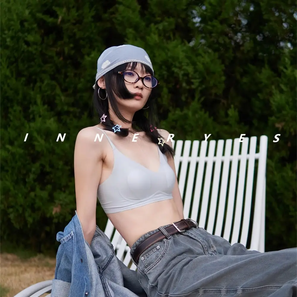 Seamless Rabbit Ear Bra for Women, Thin Style, Minimizes Large Bust, Summer Thin Bra for Women - Image 7