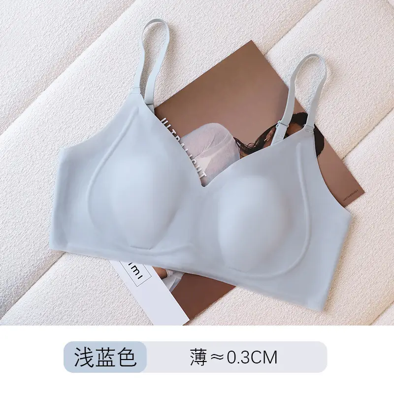 Seamless Rabbit Ear Bra for Women, Thin Style, Minimizes Large Bust, Summer Thin Bra for Women - Image 2