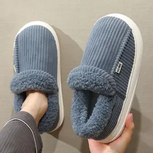 Home Cotton Slippers for Women, Autumn and Winter Indoor Plush Warm Slippers for Couples, Silent Non-Slip Furry Slippers for Men, Wholesale — feature 7