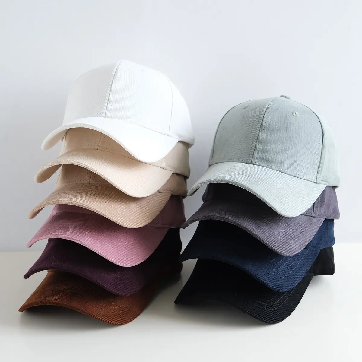 Unisex Korean Style Baseball Cap Light Grey