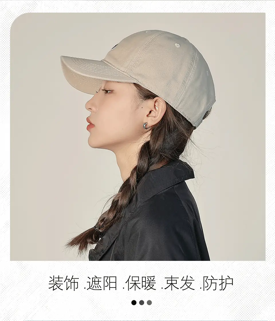 Unisex Korean Style Baseball Cap Light Grey — feature 22