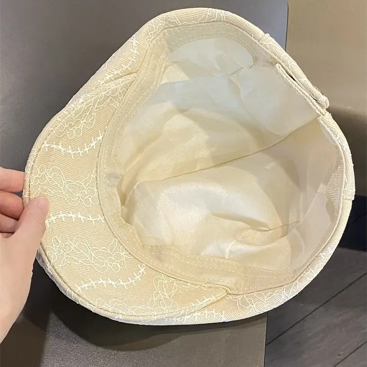 Women Lace Forward Hat Spring Summer Painter Beret — feature 3