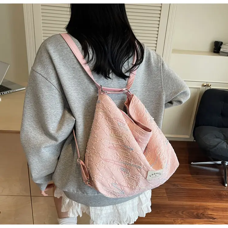 2025 Summer Women's Casual Embroidered Tote Bag — feature 12