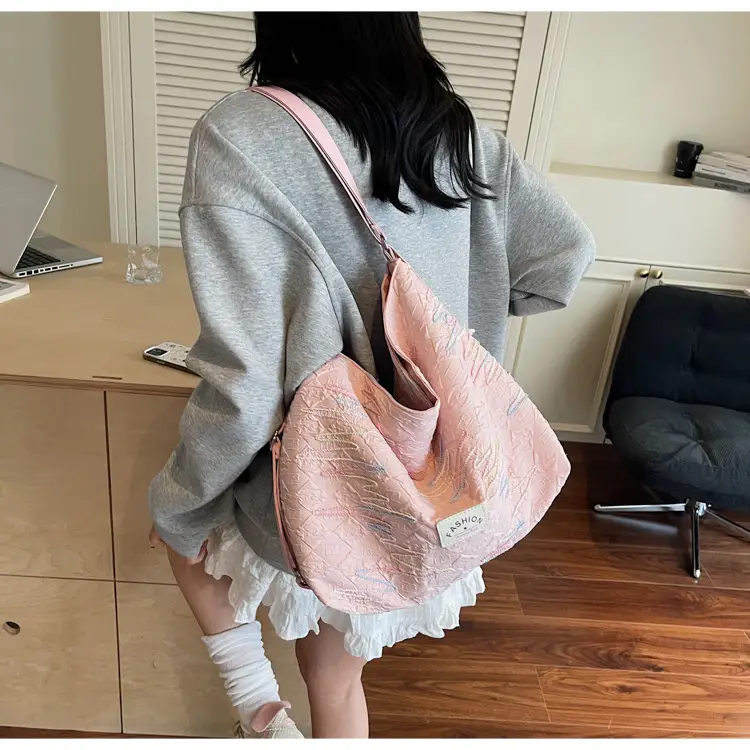 2025 Summer Women's Casual Embroidered Tote Bag — feature 13