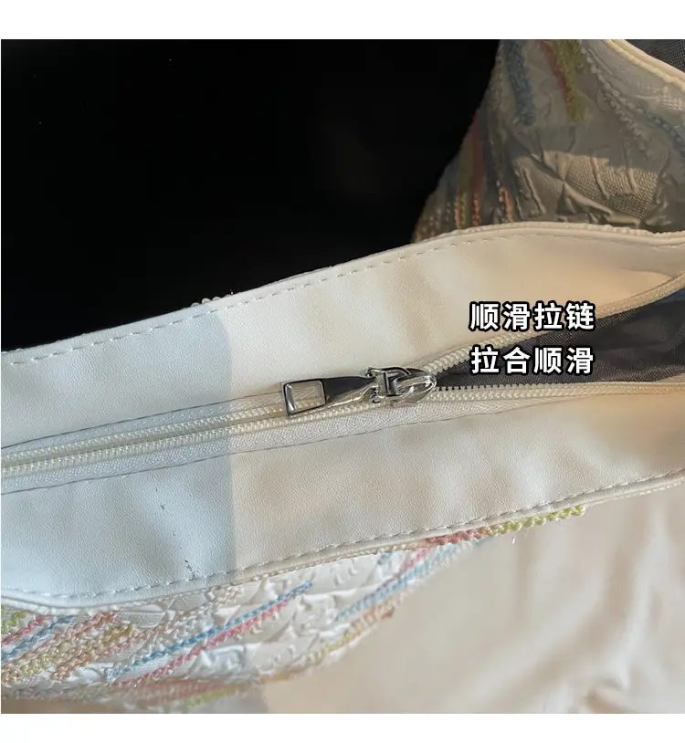 2025 Summer Women's Casual Embroidered Tote Bag — feature 2
